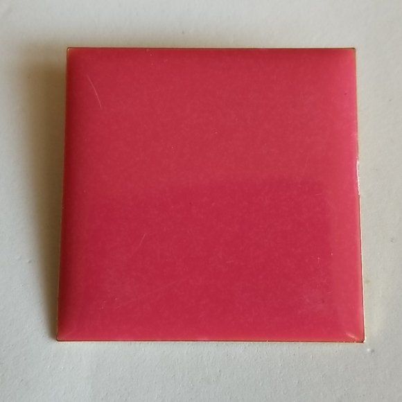 unknown | Jewelry | Enamel Pink Square Pin | Poshmark